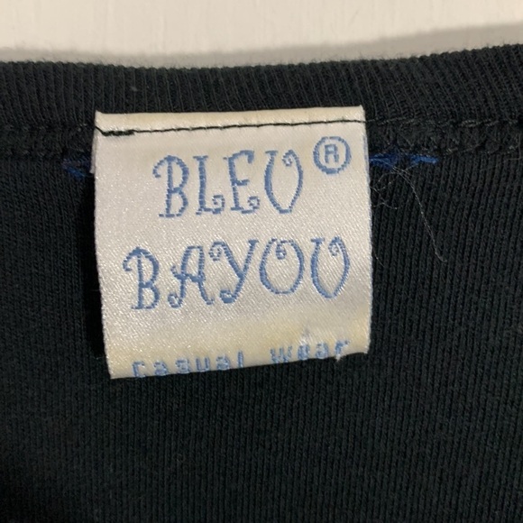 Bleu Bayou black embellished Martini top, Sz XL, couple missing “beads” - Picture 4 of 8